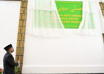 Peresmian Musala Siti Amhar yang dibangun oleh perantau asal Sumbar. (Foto: Dok. Adpim)