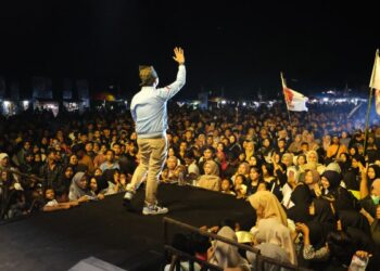 Komandan TKN Fanta hadiri konser Indonesia Maju di Payakumbuh. (dok. istimewa)