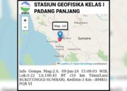 Giliran Bukittinggi Diguncang Gempa Magnitudo 2,6