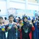 Atlet MTsS Luki binaan UPZ Baznas Semen Padang dapat medali di kejuaraan silat. (dok. humas)