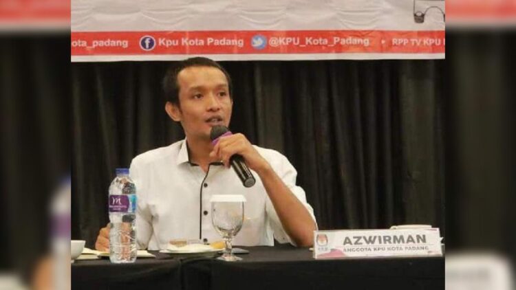 16 Parpol di Padang Lakukan Perbaikan Laporan Awal Dana Kampanye 1 Komisioner KPU Padang, Azwirman. (Foto; Dok. Infopublik)