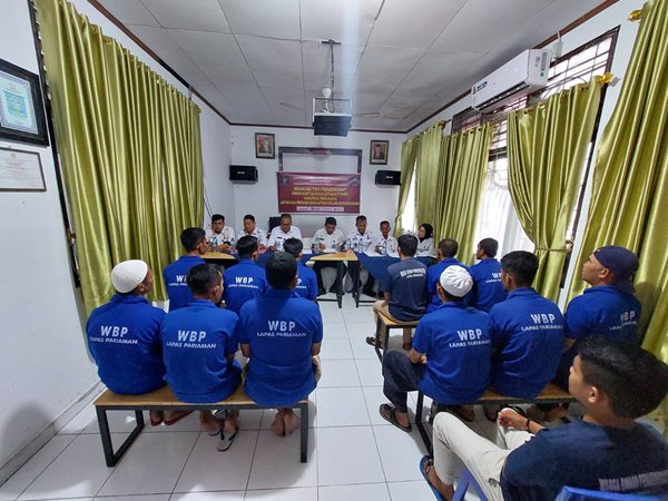 13 Warga Binaan Lapas Pariaman Sidang TPP, Ini Tujuannya 1 Sidang Tim Pengamat Pemasyarakatan (TPP) terhadap 13 warga binaan Lapas Kelas IIB Pariaman. (Foto: Dok. Istimewa)