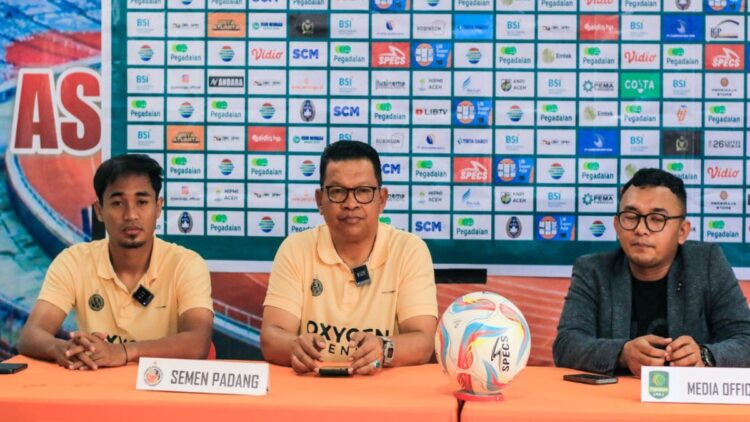 pre match press conference laga Persiraja vs Semen Padang FC