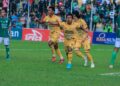 Selebrasi pemain Semen Padang FC usai cetak gol ke gawang PSMS. (dok. MO Semen Padang FC)