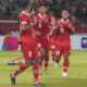 Selebrasi pemain Timnas U-20 usai cetak gol ke gawang Thailand. (dok. PSSI)