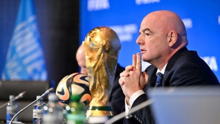 FIFA Pilih New York Lokasi Final Piala Dunia 2026 1 Arsip foto - Presiden FIFA Gianni Infantino dalam Pertemuan Dewan Virtual FIFA di Zurich, Swiss pada 4 Oktober 2023. ANTARA/FIFA/Handout melalui REUTERS /pri. (/Handout via REUTERS/FIFA)