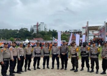 Terjunkan 150 Personel, Polresta Bukittinggi Amankan Kampanye Rapat Umum
