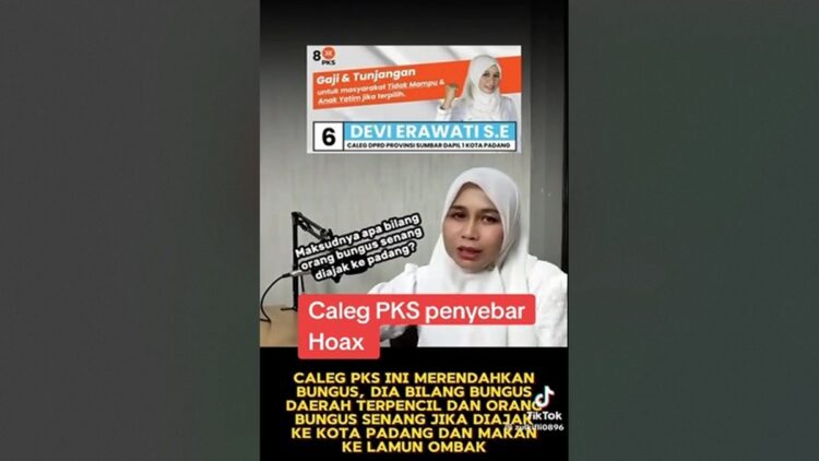 Siapa Devi Erawati, Caleg PKS DPRD Sumbar yang Sebut Bungus Daerah Terpencil? 1 Postingan Caleg PKS sebut Bungus terisolir di TikTok. (dok. tangkapan layar)