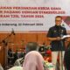 Dirut Semen Padang, Indrieffouny Indra memberi sambutan dalam PKS bersama stakeholders pada program TJSL 2024 di Wisma Indarung, Selasa lalu. (dok. Humas)