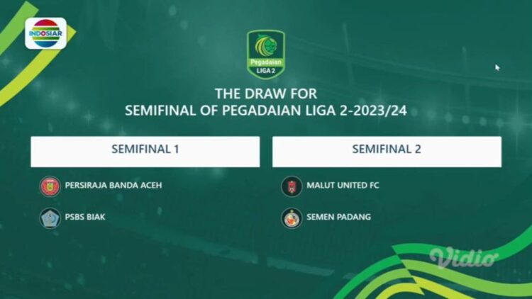 Sah! Semen Padang FC Lawan Malut United FC di Semifinal Liga 2 2023/2024 1 Empat tim di laga semifinal Liga 2 2023/2024. (dok. istimewa)