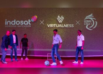 Indosat Ooredoo Hutchison (IOH) platform digital AI generatif berbasis mobile, Virtualness. Kerjasama ini akan memberikan pengalaman digital baru kepada para pecinta sepak bola di Indonesia, khususnya Liga 1 Indonesia. (Foto: Dok. IOH)
