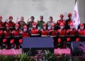 PT Semen Padang melepas Emergengy Responce Team (ERT) untuk mengikuti ajang Sumatera Fire And Rescue Challenge (SFRC) yang akan berlangsung di Tanjung Enim, Sumatera Selatan pada 19-22 Februari 2024. (dok. humas)