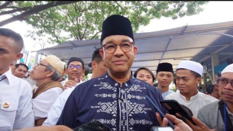 Capres nomor urut 01 Anies Baswedan menyampaikan keprihatinannya terhadap bencana alam yang terjadi di Sumbar. (Foto: wartakota)