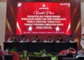 Rapat pleno rekapitulasi perhitungan perolehan suara dan penetapan hasil Pemilu serentak tahun 2024. (Foto: Dok. Istimewa)