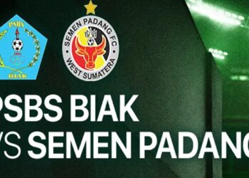 PSBS Biak vs Semen Padang FC. (dok. istimewa)