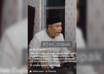 Pertanyakan Kapasitas Gubernur Sumbar, Bupati Solok: Apa Cocok Garin Pimpin 19 Kabupaten/Kota?