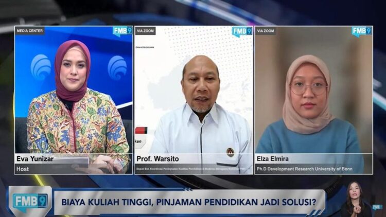 Dialog FMB9 terkait biaya kuliah tinggi. (dok. istimewa)