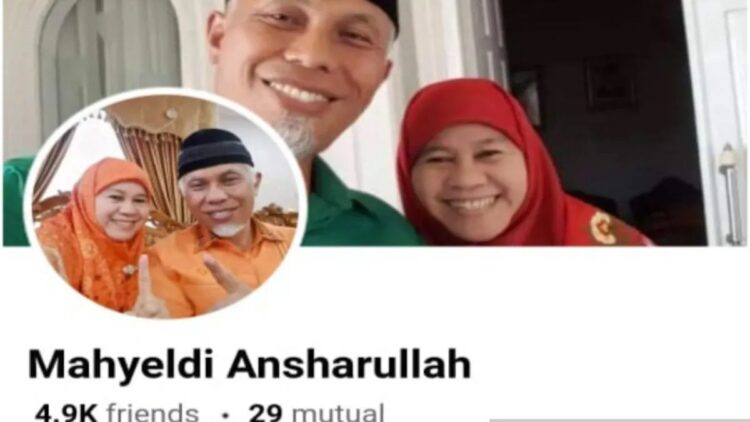 Tangkapan layar akun FB bodong berkedok penipuan atas nama Gubernur Sumbar Mahyeldi Ansharullah. (ANTARA/HO-Biro Adpim Sumbar)