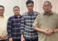 Andre Rosiade beri dukungan untuk Riyanda-Jeffry di Pilkada Sawahlunto. (dok. istimewa)