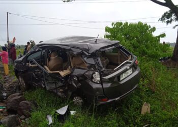 Kecelakaan kereta api di Kota Pariaman pada Jumat (16/8/2024) pagi. (Foto: Dok. KAI)