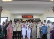 Momen Pj Wako Padang Sambut Kepulangan Dua Paskibraka Nasional asal Sumbar