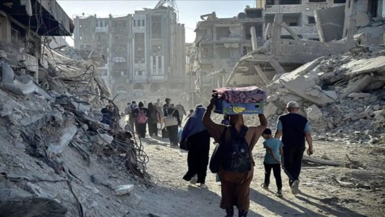 Kondisi Kota Gaza yang luluh lantak akibat serbuan Israel/HO-Anadolu/www.aa.com.tr