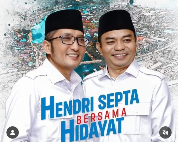 Bacalon Walikota dan wakil walikota Padang, Hendri Septa-Hidayat. (Foto:Dok.Istimewa)