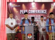 Pidato Pertama Mahyeldi-Vasko usai Resmi Mendaftar jadi Cagub-Cawagub di KPU Sumbar 2024