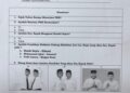 Kuesioner dari pendamping Program Keluarga Harapan (PKH) kepada masyarakat penerima berisi pilihan yang diduga mengarahkan untuk memilih salah satu Paslon Cawako Padang. (Foto: Dok. Istimewa)