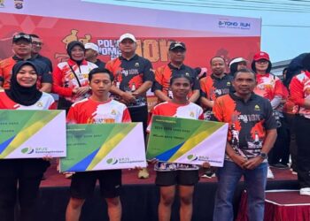 Sambut HUT Polwan, 1.545 Peserta Ikuti Police Women Run Polresta Bukittinggi