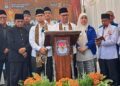 Momen saat Ramlan Nurmantias melecehkan profesi wartawan ketika mendaftar ke KPU Bukittinggi. (dok. istimewa)
