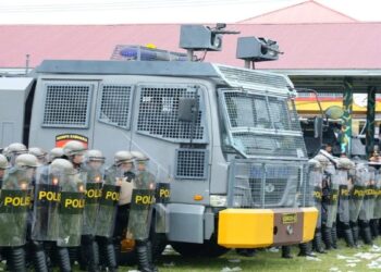 Matangkan Pengamanan Pilkada 2024, Polda Sumbar Latih Ratusan Personel “Tactical Floor Game”