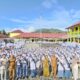 Pengukuhan 150 siswa sebagai Duta Keterbukaan Informasi Publik di Lapangan Upacara SMKN 1 Lubuk Sikaping, Pasaman, Senin 12 Agustus 2024. (dok. istimewa)