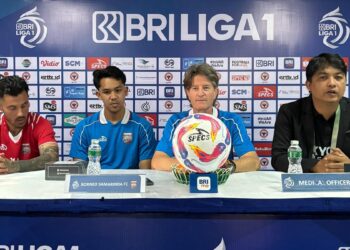 Pre match press conference Semen Padang FC vs Borneo FC. (dok. MO Semen Padang FC)