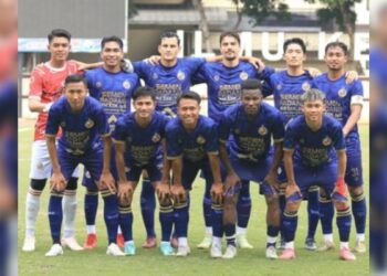 Skuat Semen Padang FC saat laga ujicoba melawan Bhayangkara FC. (dok. istimewa)
