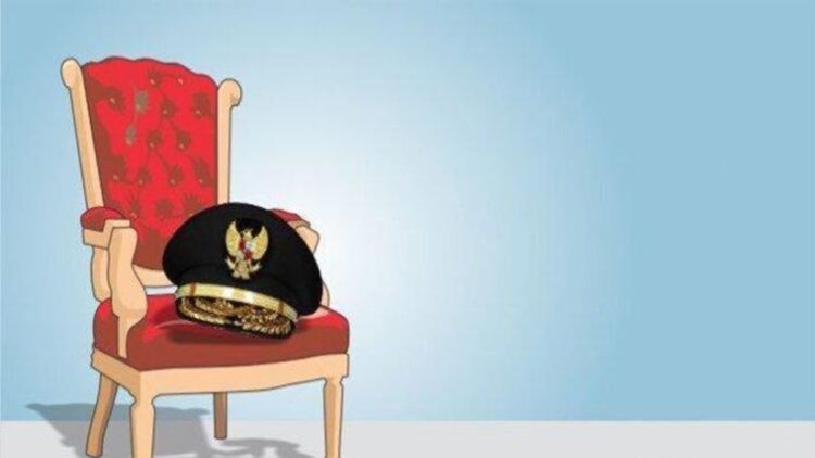 Ilustrasi kursi kepala daerah. (Grafis tribunlampung.co.id/Dodi Kurniawan)