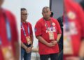 Penasihat Semen Padang FC Andre Rosiade berikan brainstorming kepada para pemain Semen Padang usai laga melawan Persis. (dok. tangkapan layar)