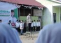 Cawako Padang, Fadly Amran menjadi pemimpin upacara di Yayasan Shine Al-Falah, Pondok Pesantren Perkampungan Minangkabau pada Senin (2/9/2024) pagi. (Foto: Dok. TIm FA)
