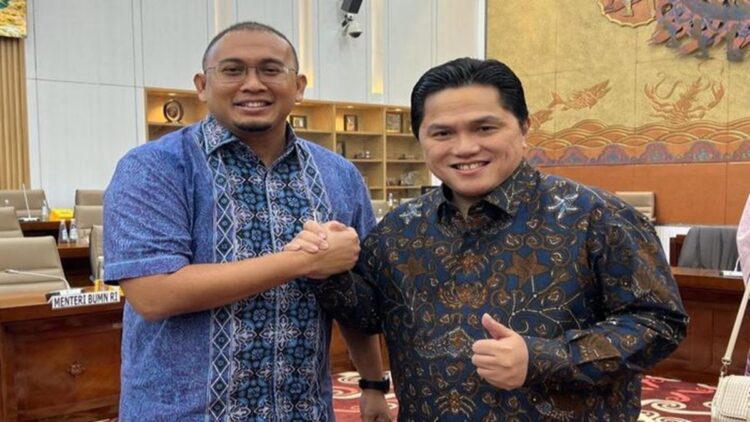 Andre Rosiade: Alih Lahan KAI untuk RS M Djamil Padang tinggal Administrasi 1 Andre Rosiade Bersama Menteri BUMN Erick Thohir. (Foto: Dok. Istimewa)