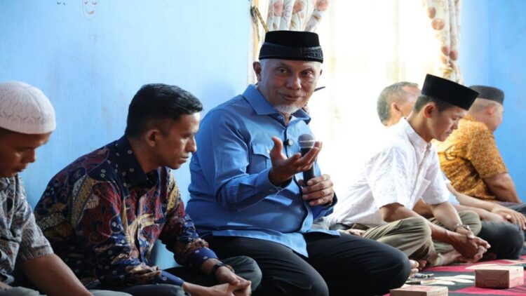 Cagub Sumbar Mahyeldi bertemu Masyarakat Alahan Nan Tigo, Dharmasraya. (Foto: Dok. Istimewa)