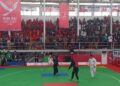 Laga final pencak silat putri PON XXI. (dok. istimewa)