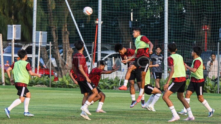 latihan para pemain Timnas U 20