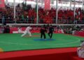 Pesilat Sumbar M. Iqbal kalah di babak perempat final PON XXI Aceh-Sumut. (dok. istimewa)