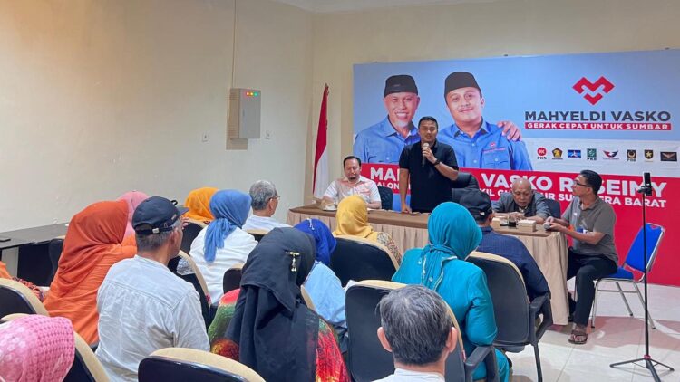 Eks Relawan AMIN Jatuhkan Dukungan kepada Mahyeldi-Vasko di Pilkada Sumbar 1 Simpul eks relawan AMIN beri dukungan untuk Mahyeldi-Vasko. (dok. istimewa)