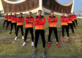 Tim Sepak Takraw Sumbar untuk PON XXI. (dok. istimewa)