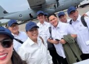 Pembekalan di Akmil Magelang, Menteri Kabinet Merah Putih Diangkut Hercules