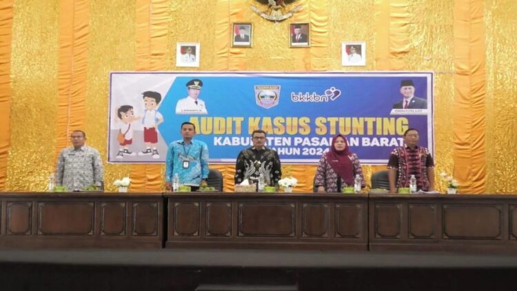 Pemerintah Kabupaten Pasaman Barat, Sumatera Barat melakukan audit kasus stunting (AKS) tahap kedua atau tahap akhir untuk percepatan pencegahan stunting di daerah itu. Antara/Altas Maulana.
