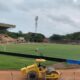 Kondisi terkini perbaikan Stadion Haji Agus Salim Padang. (dok. Radarsumbar)