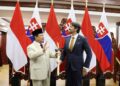 Indonesia-Slovakia Tingkatkan Kerja Sama Pertahanan, Fokus pada Teknologi Alutsista 5 Menteri Pertahanan Republik Indonesia, Prabowo Subianto, menerima kunjungan kehormatan dari Deputi Perdana Menteri sekaligus Menteri Pertahanan Republik Slovakia, Robert Kaliňák, di Kementerian Pertahanan, Jakarta, Kamis (10/10/2024). (Foto. Humas Kemhan RI)
