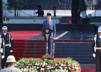 Presiden Jokowi pimpin upacara Hari Kesaktian Pancasila di Lubang Buaya. (dok. istimewa)